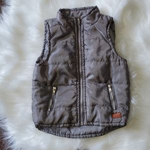 Girl's 7 for all mankind shiny puff vest 18m